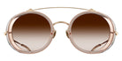 Matsuda® M3155 MTD M3155 Pale Gold/Champagne 48 Sunglasses - Pale Gold/Champagne/Brown Gradient