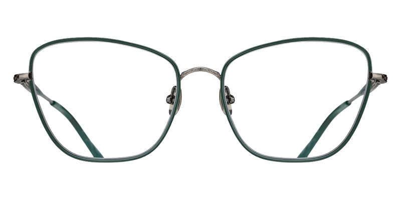 Matsuda® M3159 MTD M3159 Antique Silver/Matte Bottle Green 55 Eyeglasses - Antique Silver/Matte Bottle Green