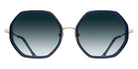 Matsuda® M3162 MTD M3162 Brushed Gold/Dark Navy Crystal 54 Sunglasses - Brushed Gold/Dark Navy Crystal/Blue Gradient
