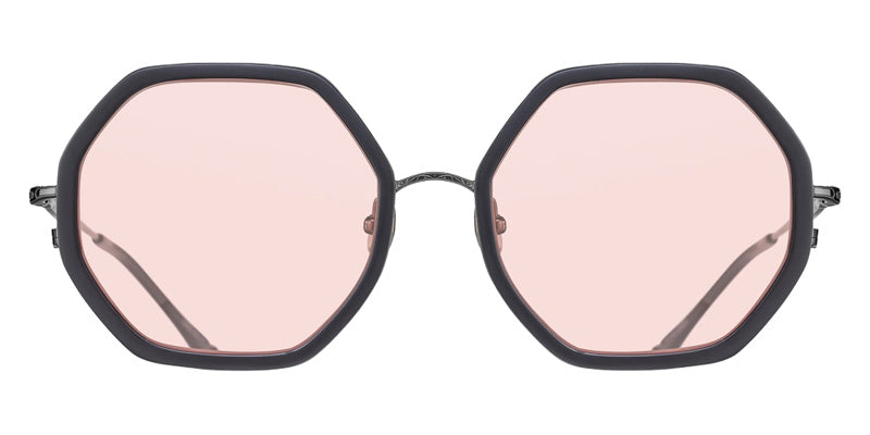 Matsuda® M3162 MTD M3162 Ruthenium/Matte Black 54 Sunglasses - Ruthenium/Matte Black/Café Pink
