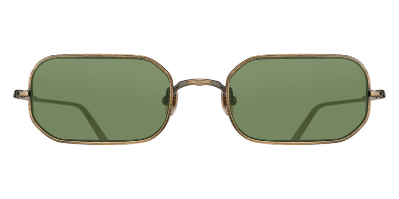 Matsuda® M3163 MTD M3163 Antique Gold 53 Sunglasses - Antique Gold/Sage Green