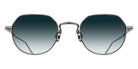 Matsuda® M3167 MTD M3167 Antique Silver 49 Sunglasses - Antique Silver/Blue Gradient