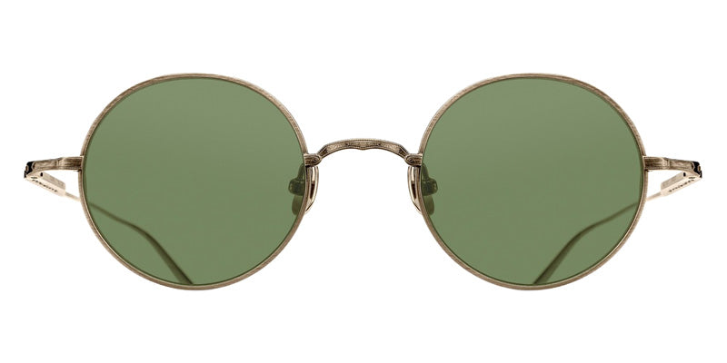 Matsuda® M3168 MTD M3168 Antique Gold 46 Sunglasses - Antique Gold/Sage Green