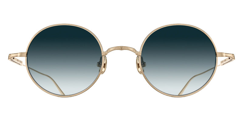 Matsuda® M3168 MTD M3168 Brushed Gold 46 Sunglasses - Brushed Gold/Blue Gradient