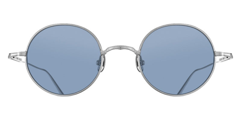 Matsuda® M3168 MTD M3168 Brushed Silver 46 Sunglasses - Brushed Silver/Cobalt Blue