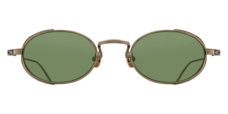 Matsuda® M3169 MTD M3169 Antique Gold 50 Sunglasses - Antique Gold/Sage Green
