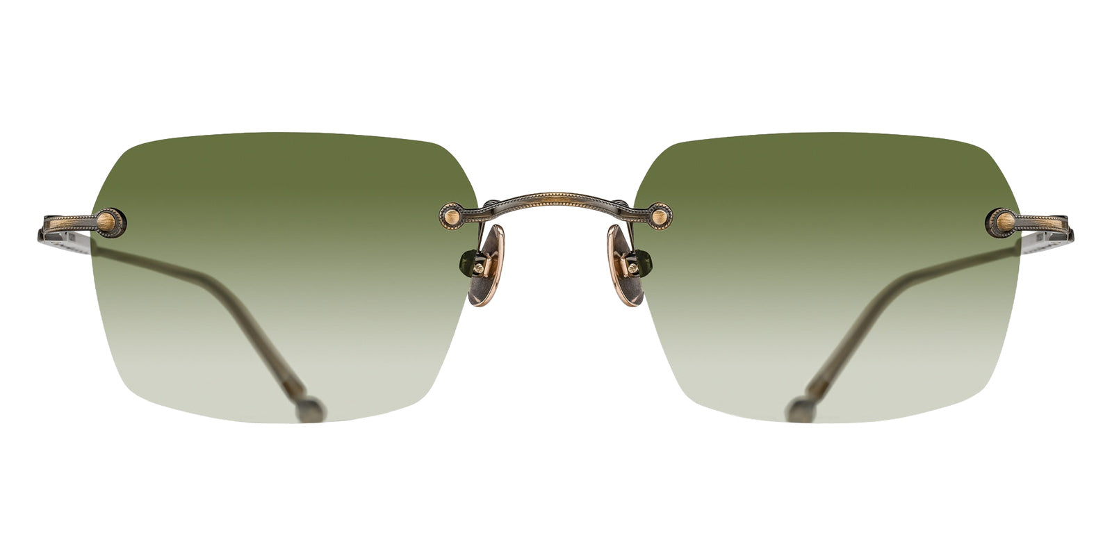 Matsuda® M5008 MTD M5008 Antique Gold/Sage Green Gradient 51 Sunglasses - Antique Gold/Sage Green Gradient