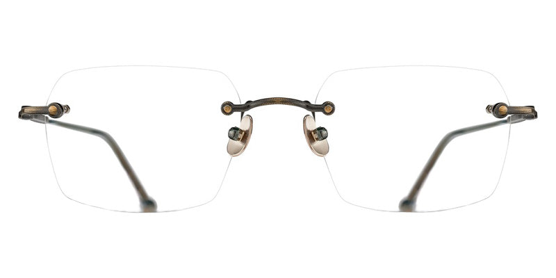 Matsuda® M5008 MTD M5008 Antique Gold/Clear Lens 51 Eyeglasses - Antique Gold