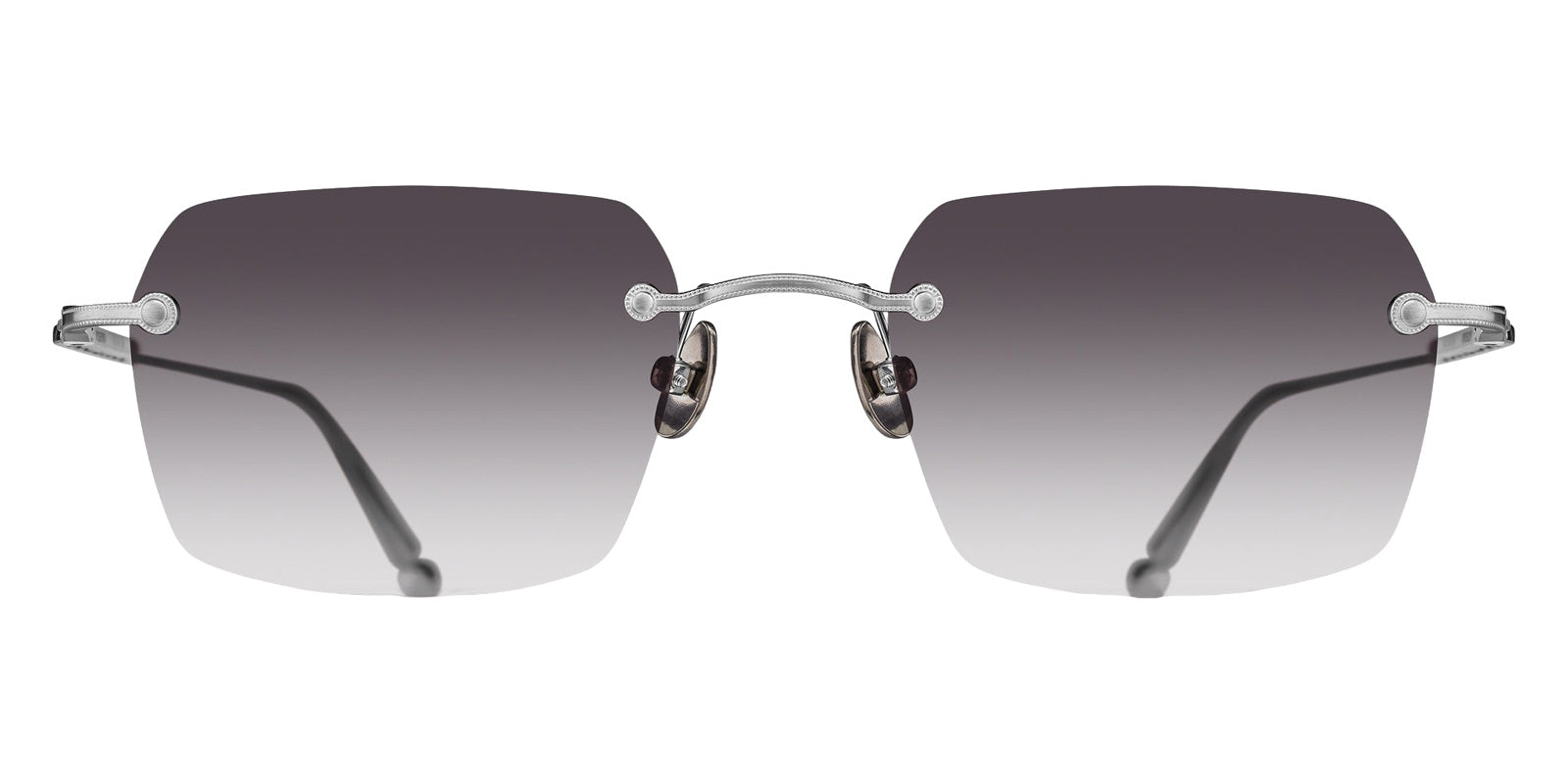 Matsuda® M5008 MTD M5008 Brushed Silver/Grey Gradient 51 Sunglasses - Brushed Silver/Grey Gradient