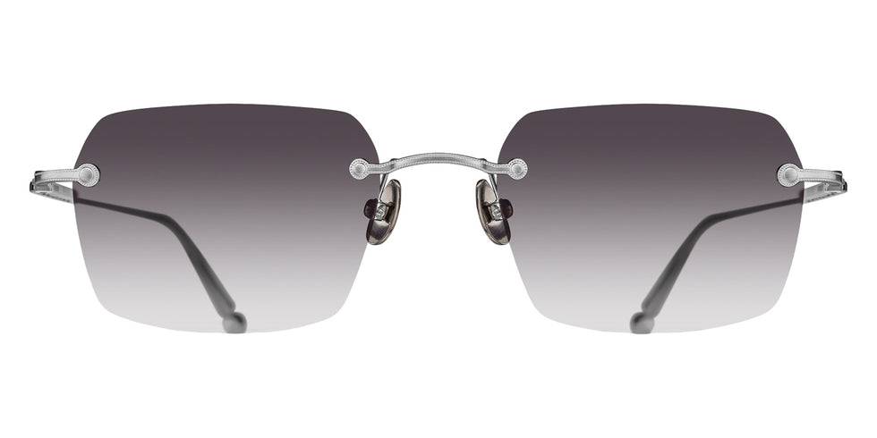 Matsuda® M5008 MTD M5008 Brushed Silver/Grey Gradient 51 Sunglasses - Brushed Silver/Grey Gradient