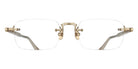 Matsuda® M5009 MTD M5009 Brushed Gold/Milk White 52 Eyeglasses - Brushed Gold/Milk White/Geometric Clear Lens