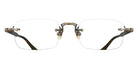Matsuda® M5009 MTD M5009 Brushed Gold/Navy 52 Eyeglasses - Brushed Gold/Navy/Geometric Clear Lens