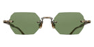 Matsuda® M5010 MTD M5010 Antique Gold/Dark Tortoise 51 Sunglasses - Antique Gold/Dark Tortoise/Sage Green