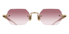 Matsuda® M5010 MTD M5010 Brushed Gold/Milk White 51 Sunglasses - Brushed Gold/Milk White/Rose Gradient