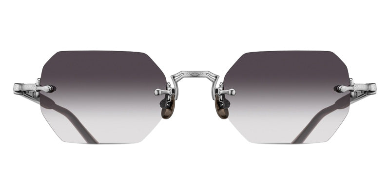 Matsuda® M5010 MTD M5010 Brushed Silver/Black 51 Sunglasses - Brushed Silver/Black/Grey Gradient