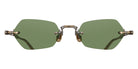 Matsuda® M5011 MTD M5011 Antique Gold/Dark Tortoise 50 Sunglasses - Antique Gold/Dark Tortoise/Sage Green