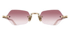 Matsuda® M5011 MTD M5011 Brushed Gold/Milk White 50 Sunglasses - Brushed Gold/Milk White/Rose Gradient
