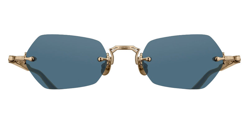Matsuda® M5011 MTD M5011 Brushed Gold/Navy 50 Sunglasses - Brushed Gold/Navy/Blue Grey