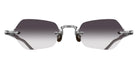 Matsuda® M5011 MTD M5011 Brushed Silver/Black 50 Sunglasses - Brushed Silver/Black/Grey Gradient