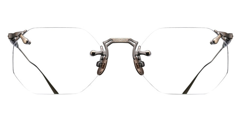 Matsuda® M5012 MTD M5012 Antique Gold 49 Eyeglasses - Antique Gold/Geometric Clear Lens