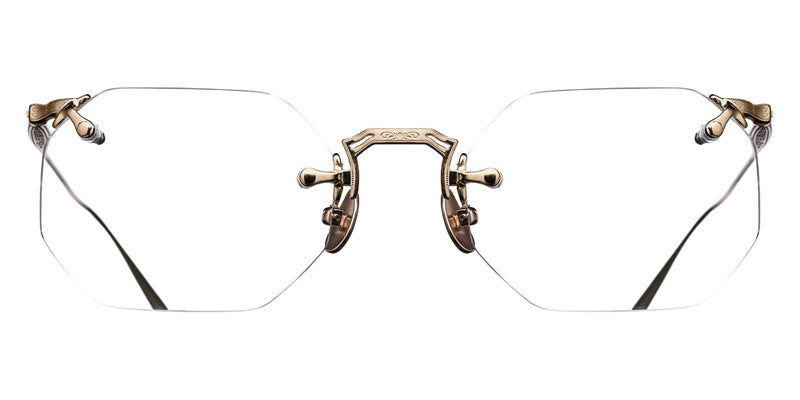 Matsuda® M5012 MTD M5012 Brushed Gold 49 Eyeglasses - Brushed Gold/Geometric Clear Lens