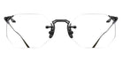 Matsuda® M5012 MTD M5012 Matte Black 49 Eyeglasses - Matte Black/Geometric Clear Lens