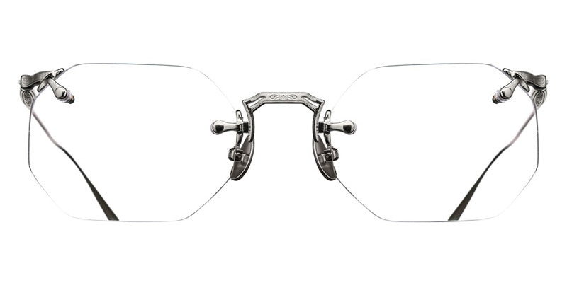 Matsuda® M5012 MTD M5012 Palladium White 49 Eyeglasses - Palladium White/Geometric Clear Lens