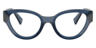 Miu Miu® MU 01VV Eyeglasses MU 01VV 08Q1O1 52 - Blue Transparent