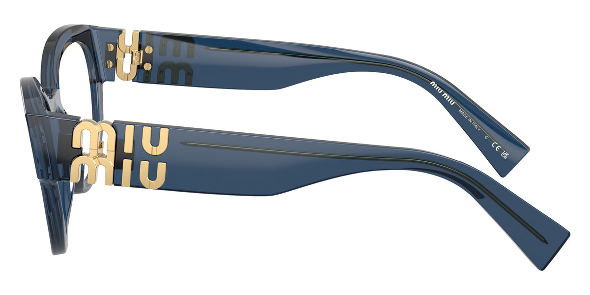 Miu Miu® MU 01VV Eyeglasses MU 01VV 08Q1O1 52 - Blue Transparent