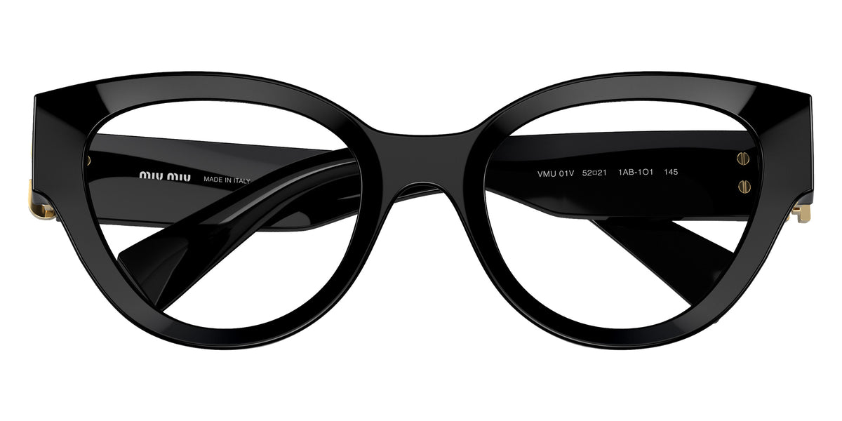 Miu Miu® MU 01VV Eyeglasses MU 01VV 1AB1O1 52 - Black