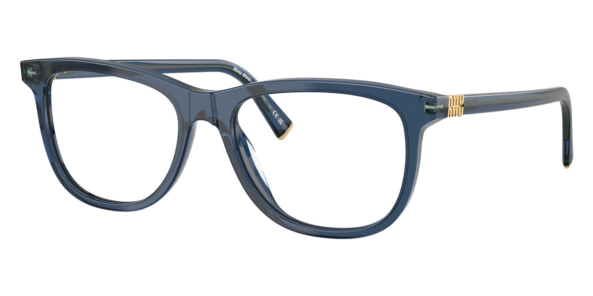 Miu Miu® MU 01WV Eyeglasses MU 01WV 08Q1O1 52 - Blue Transparent