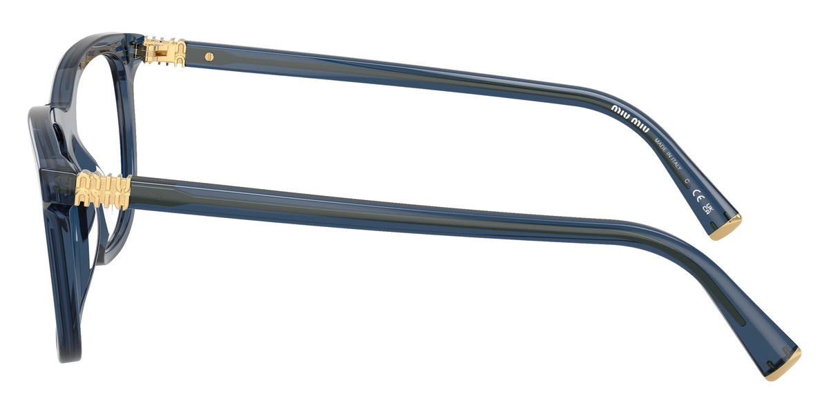 Miu Miu® MU 01WV Eyeglasses MU 01WV 08Q1O1 52 - Blue Transparent