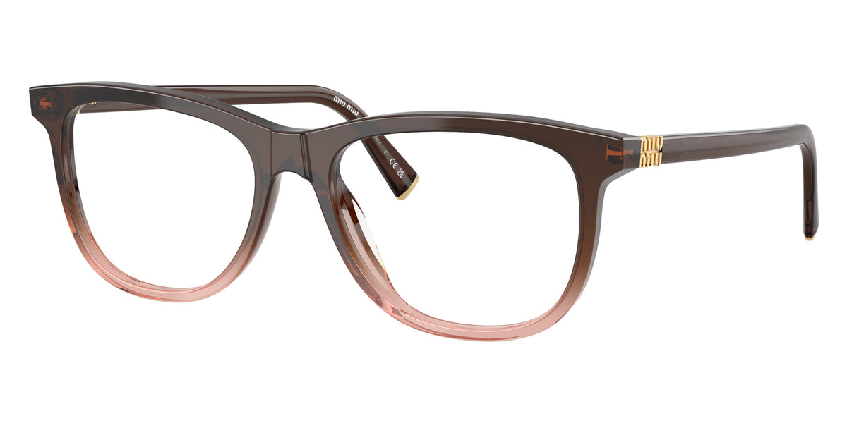 Miu Miu® MU 01WV Eyeglasses MU 01WV 25C1O1 54 - Transparent Bordeaux