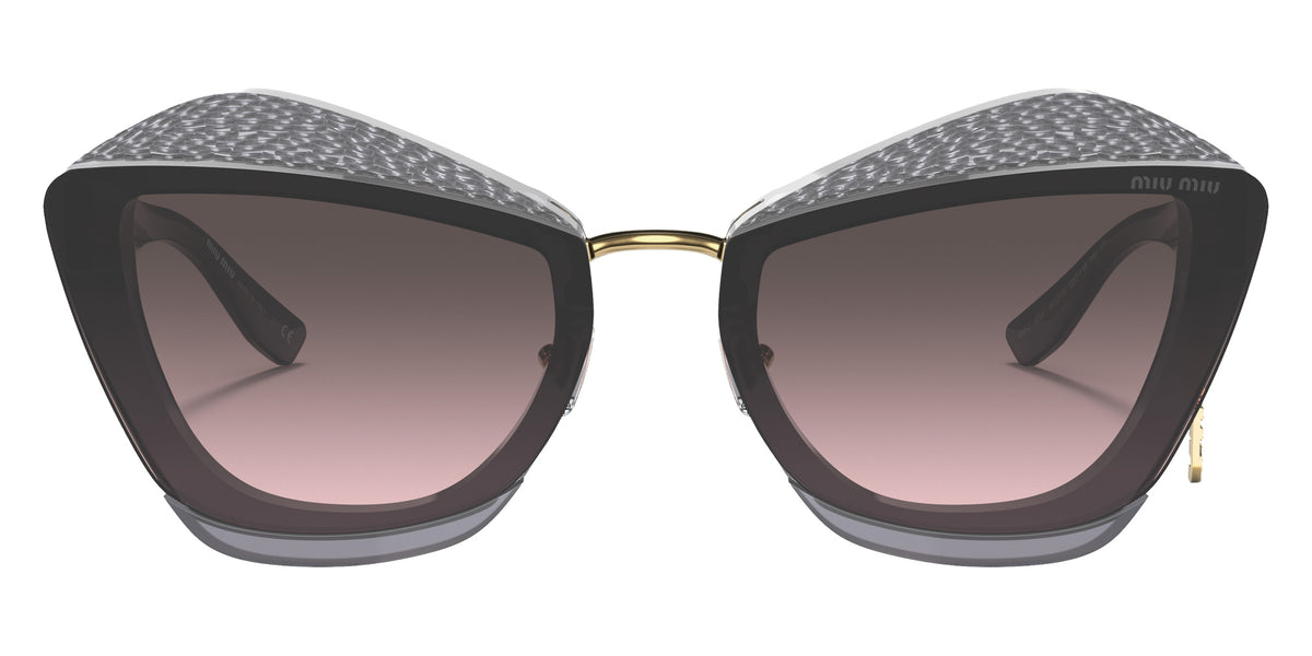 Miu Miu® MU 01XS Sunglasses MU 01XS 02O146 67 - Dark Grey Transparent