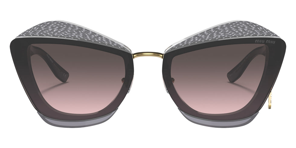 Miu Miu® MU 01XS Sunglasses MU 01XS 02O146 67 - Dark Grey Transparent