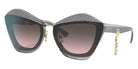 Miu Miu® MU 01XS Sunglasses MU 01XS 02O146 67 - Dark Grey Transparent