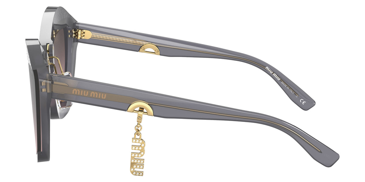 Miu Miu® MU 01XS Sunglasses MU 01XS 02O146 67 - Dark Grey Transparent