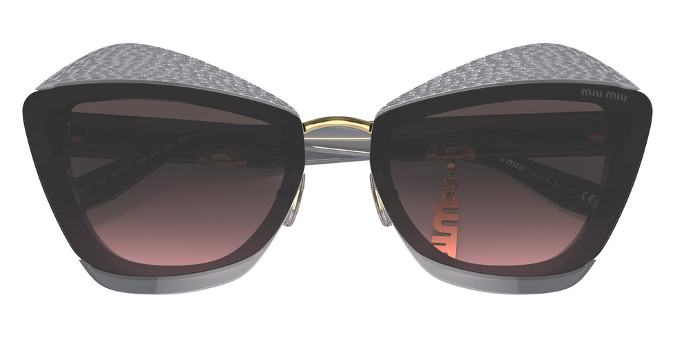 Miu Miu® MU 01XS Sunglasses MU 01XS 02O146 67 - Dark Grey Transparent