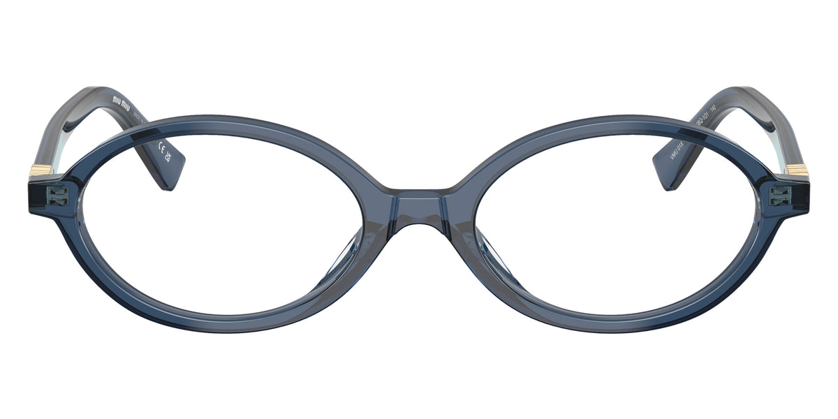 Miu Miu® MU 01XV Eyeglasses MU 01XV 08Q1O1 50 - Blue Crystal