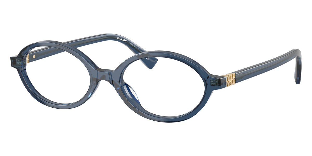 Miu Miu® MU 01XV Eyeglasses MU 01XV 08Q1O1 50 - Blue Crystal