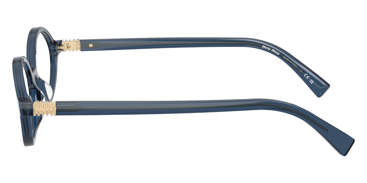 Miu Miu® MU 01XV Eyeglasses MU 01XV 08Q1O1 50 - Blue Crystal