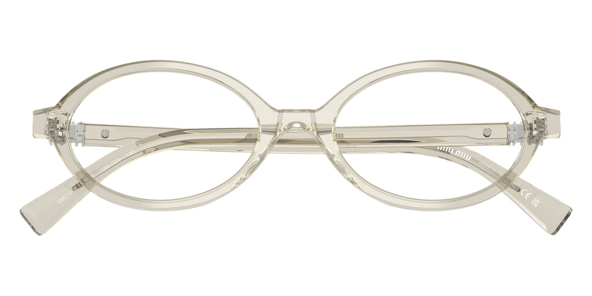 Miu Miu® MU 01XV Eyeglasses MU 01XV 12U1O1 50 - Hemp Transparent