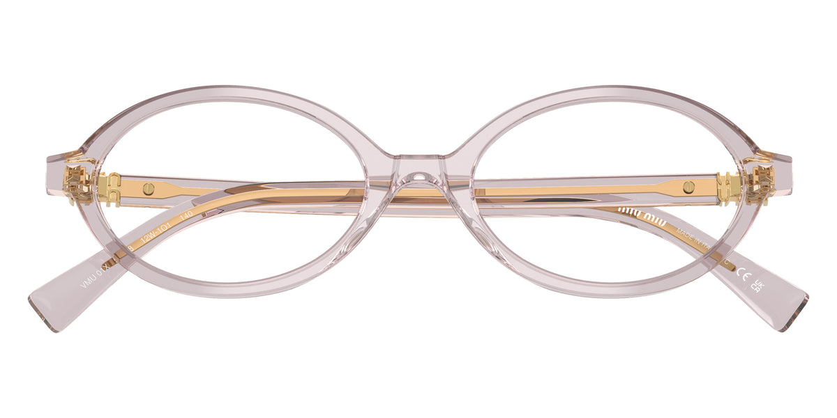 Miu Miu® MU 01XV Eyeglasses MU 01XV 12W1O1 50 - Mauve Transparent
