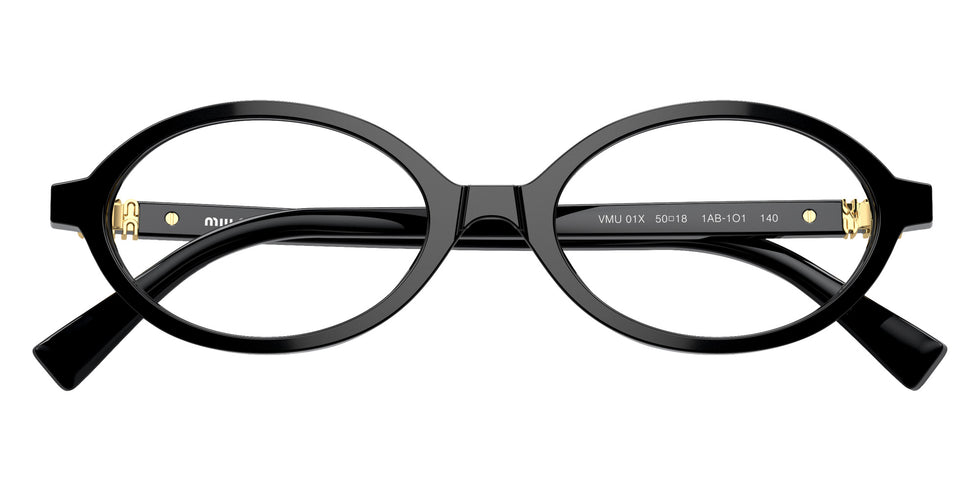 Miu Miu® MU 01XV Eyeglasses MU 01XV 1AB1O1 50 - Black