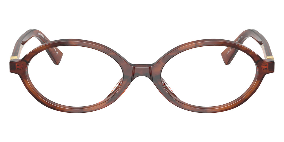 Miu Miu® MU 01XV Eyeglasses MU 01XV 26E1O1 50 - Striped Tobacco