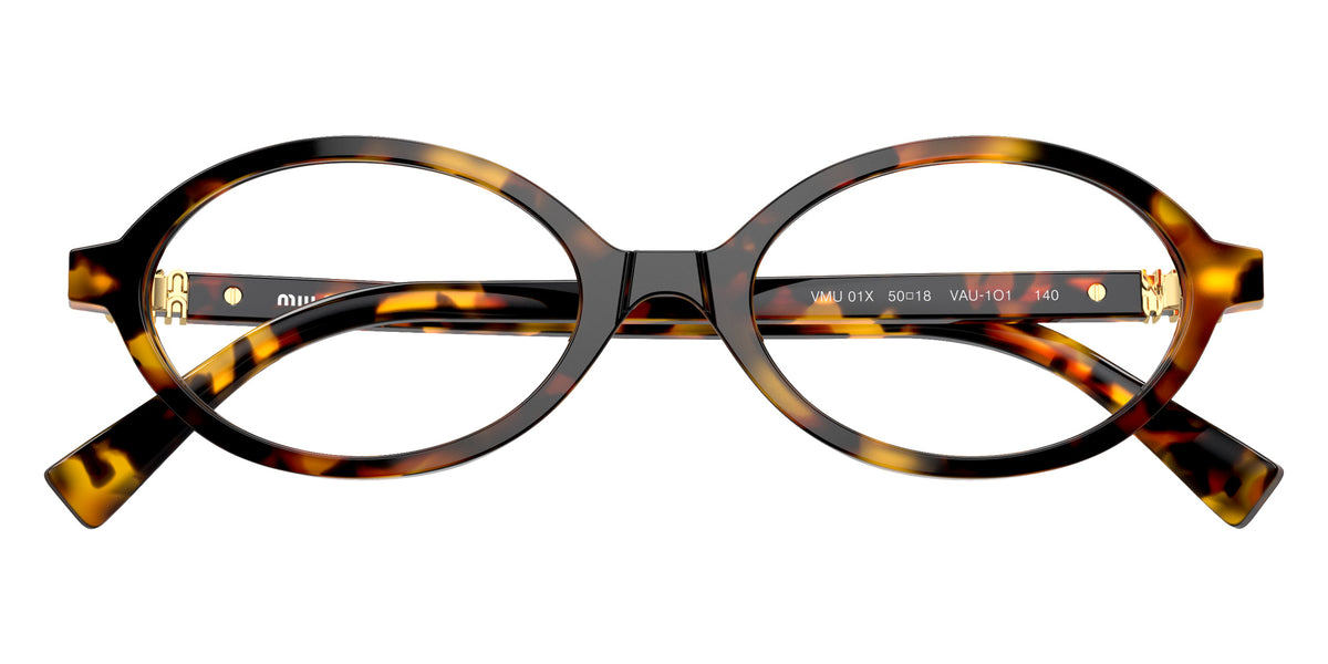 Miu Miu® MU 01XV Eyeglasses MU 01XV VAU1O1 50 - Honey Havana