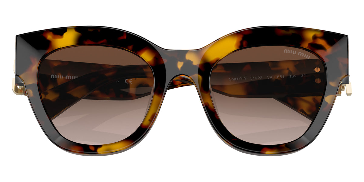 Miu Miu® MU 01YS Sunglasses MU 01YS VAU6S1 51 - Honey Havana