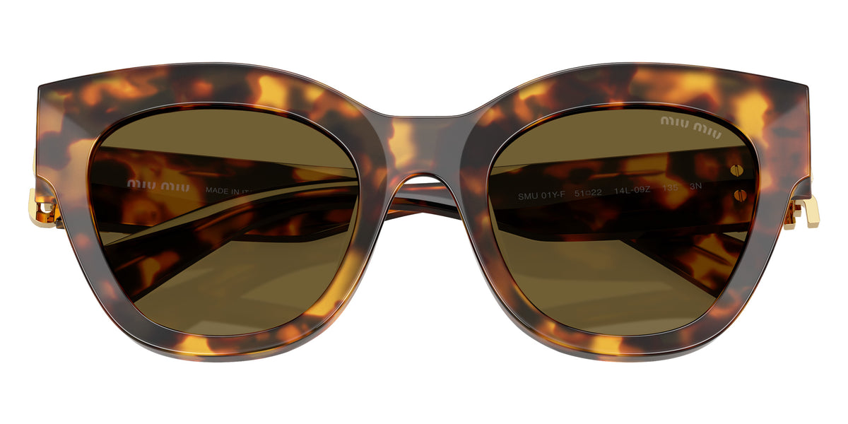 Miu Miu® MU 01YSF Sunglasses MU 01YSF 14L09Z 51 - Havana Honey