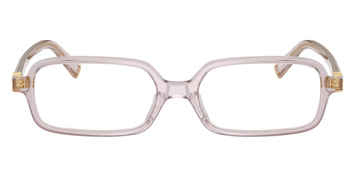 Miu Miu® MU 01YV Eyeglasses MU 01YV 12W1O1 53 - Mauve Transparent