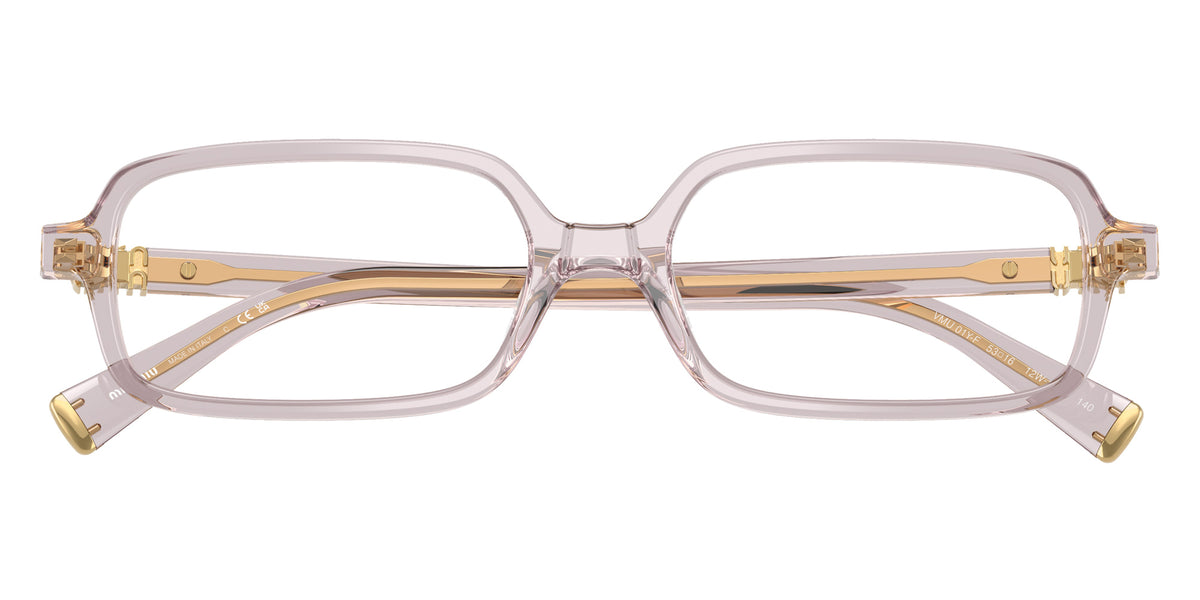 Miu Miu® MU 01YV Eyeglasses MU 01YV 12W1O1 53 - Mauve Transparent